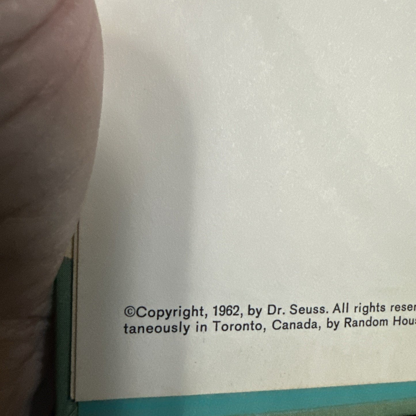 1962 Dr. Seuss's Sleep Book Hardcover Book Club Edition Vintage Dr. Seuss