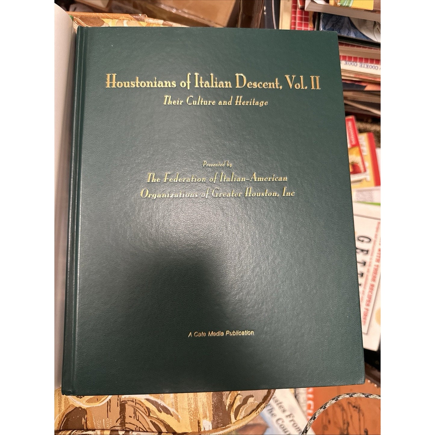 Vol 1 and 2: Houstonians of Italian Descent Their Culture and Heritage genealogy