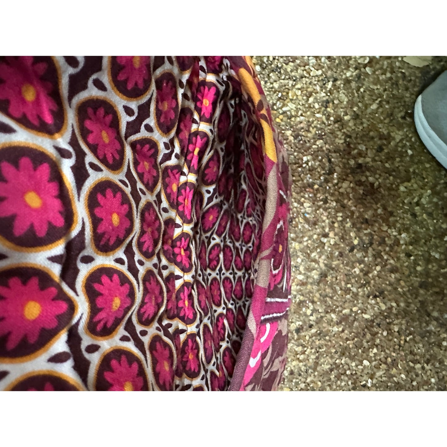Vera Bradley Multicolor Medium Backpack Flower Floral CARNABY Retired Pocket