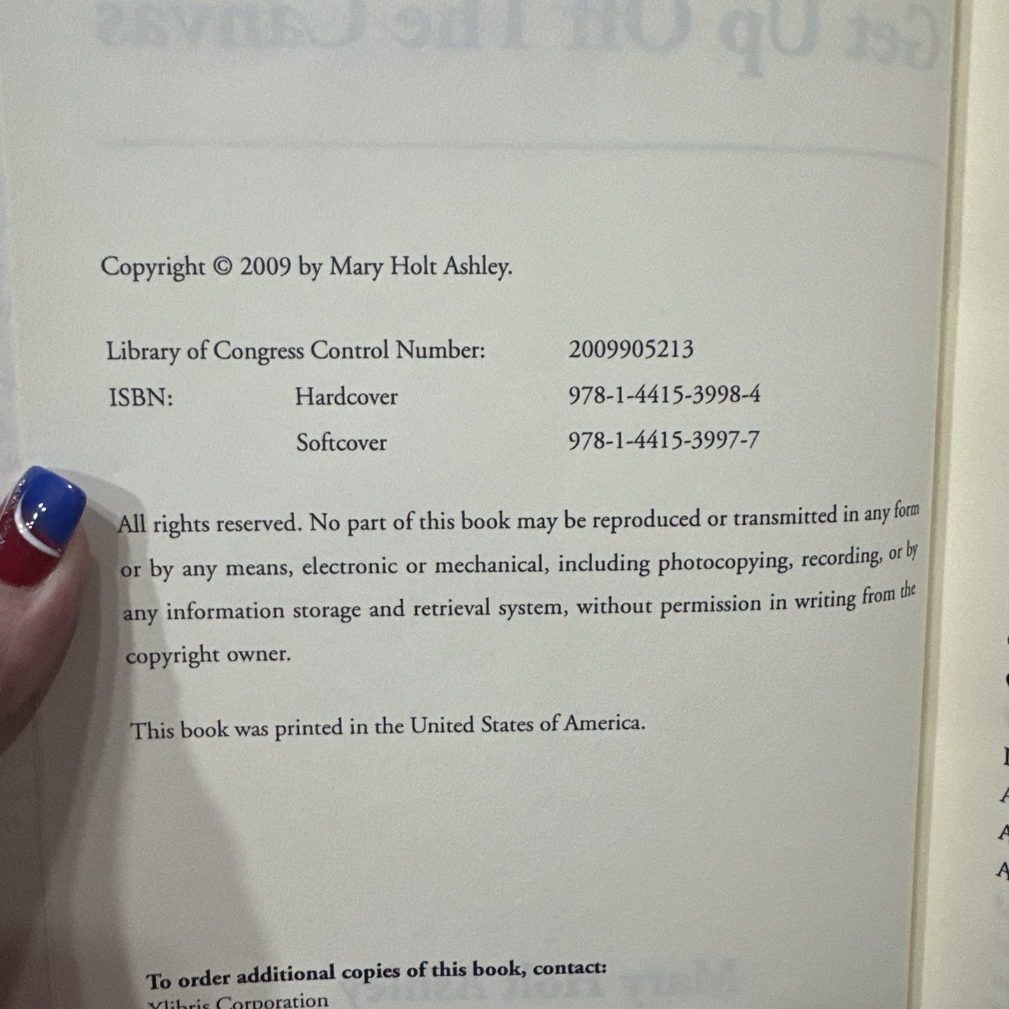 Leaders: Get Up Off The Canvas by RN Ashley, Mary Holt Ph D: Signed