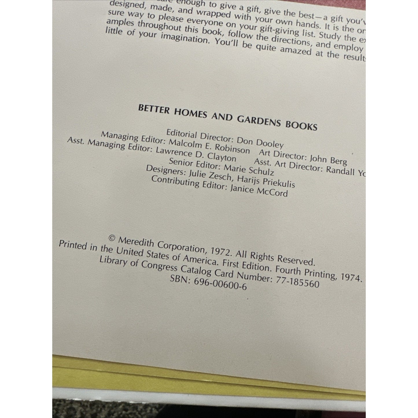Better Homes and Garden Gift Book