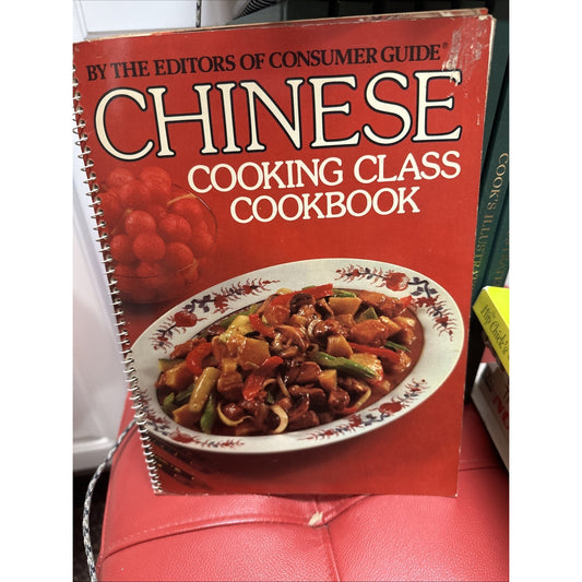 Vintage 1980 Chinese Cooking Class Cookbook Recipes Cook Book Paperback