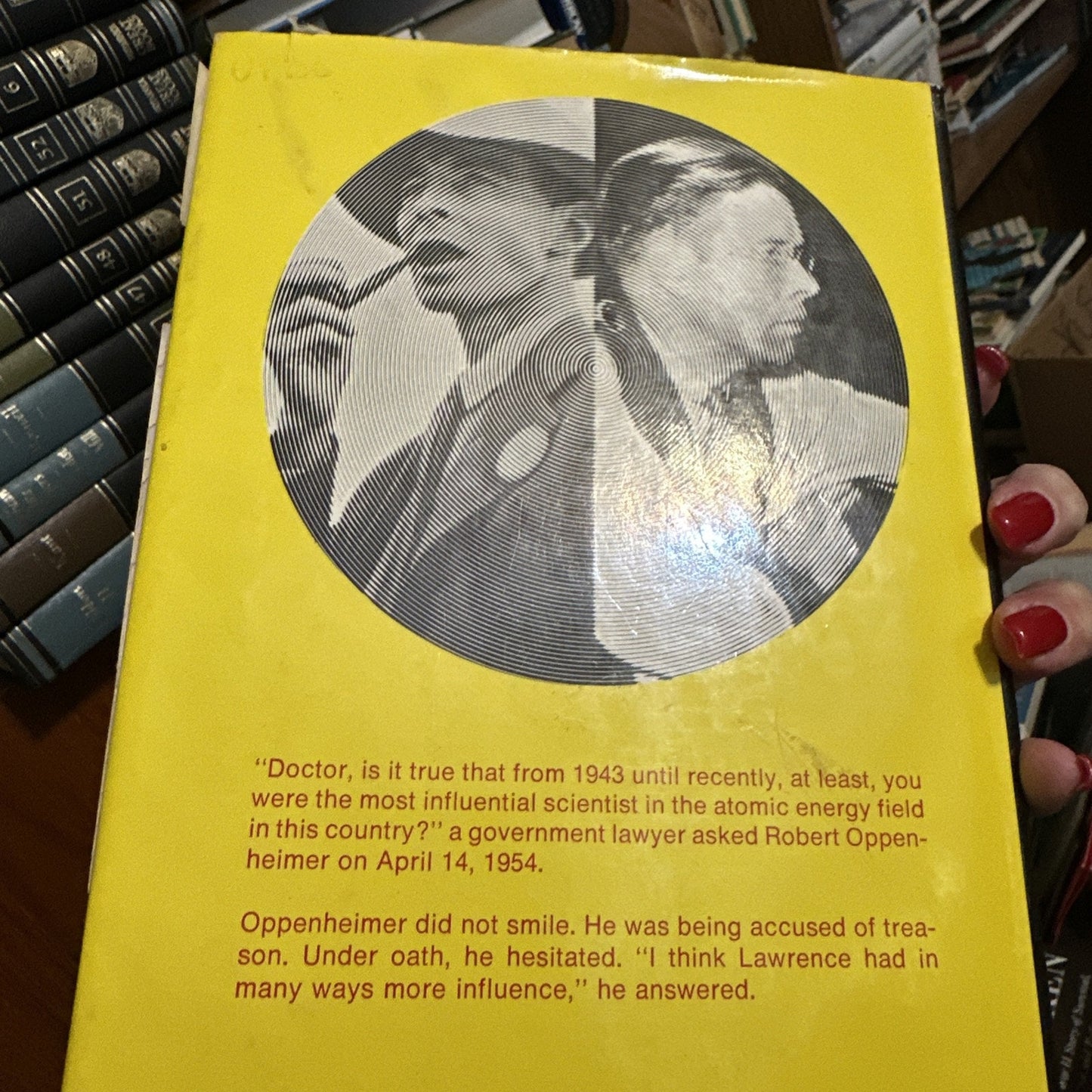 Lawrence and Oppenheimer by Noel Pharr Davis Hardcover First edition First Print