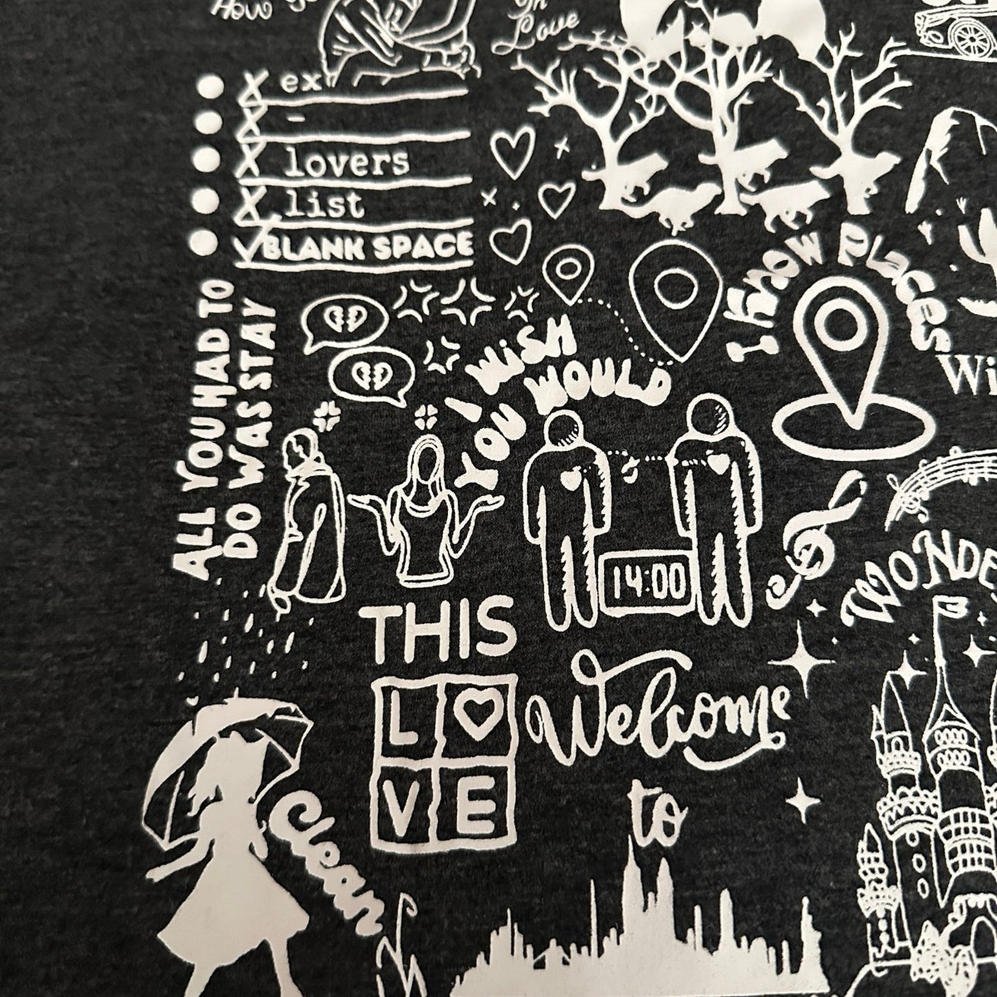 1989 graphic eras t-shirt