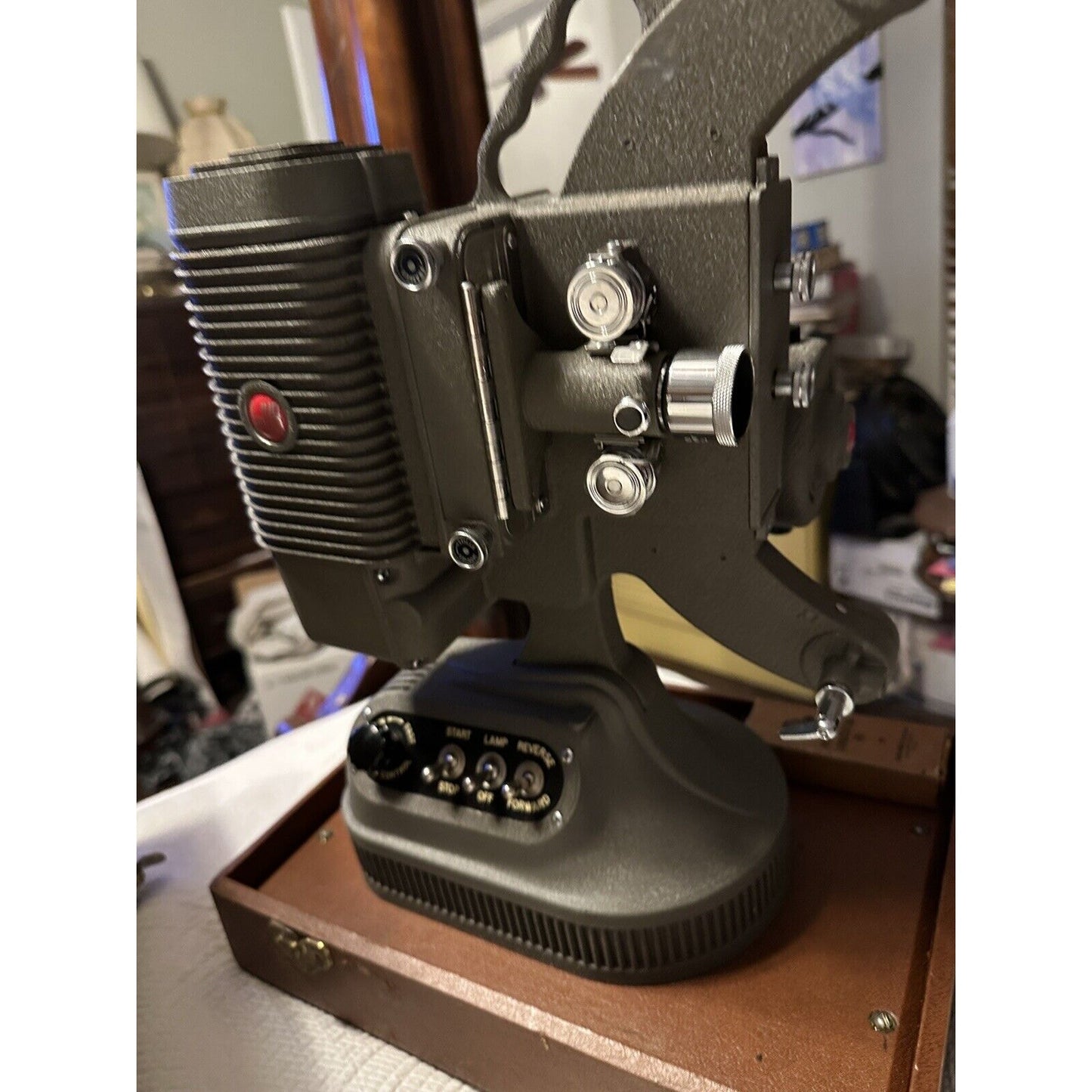 1950s DeJUR 8mm Home Movie Projector Model #750 w/Original Case