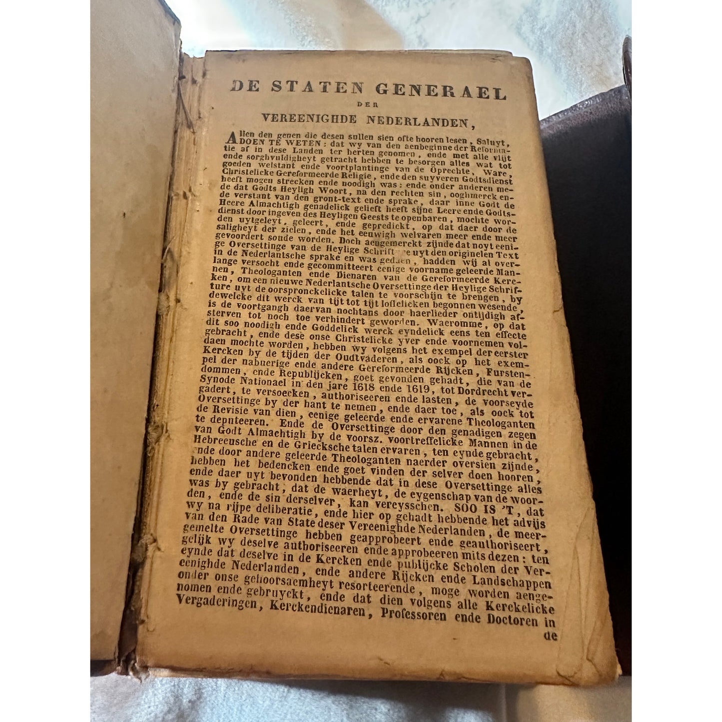 De Staten Generael Vereenighde Nederlanden 1637   Dutch antique Bible