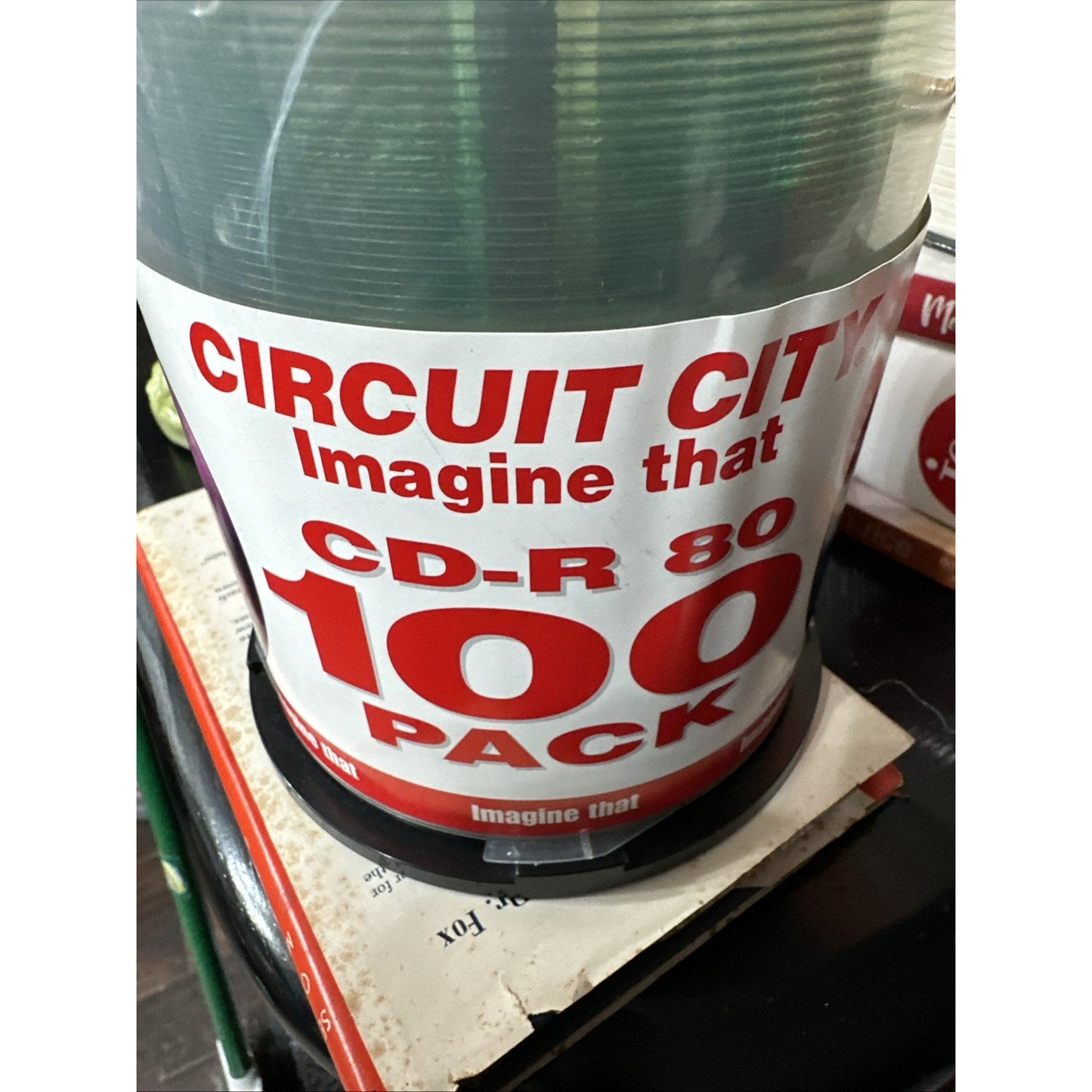 NEW SEALED CIRCUIT CITY 100 PK CD-R's 700 MB 16X 80 MIN. RECORDABLE DISCS NOS