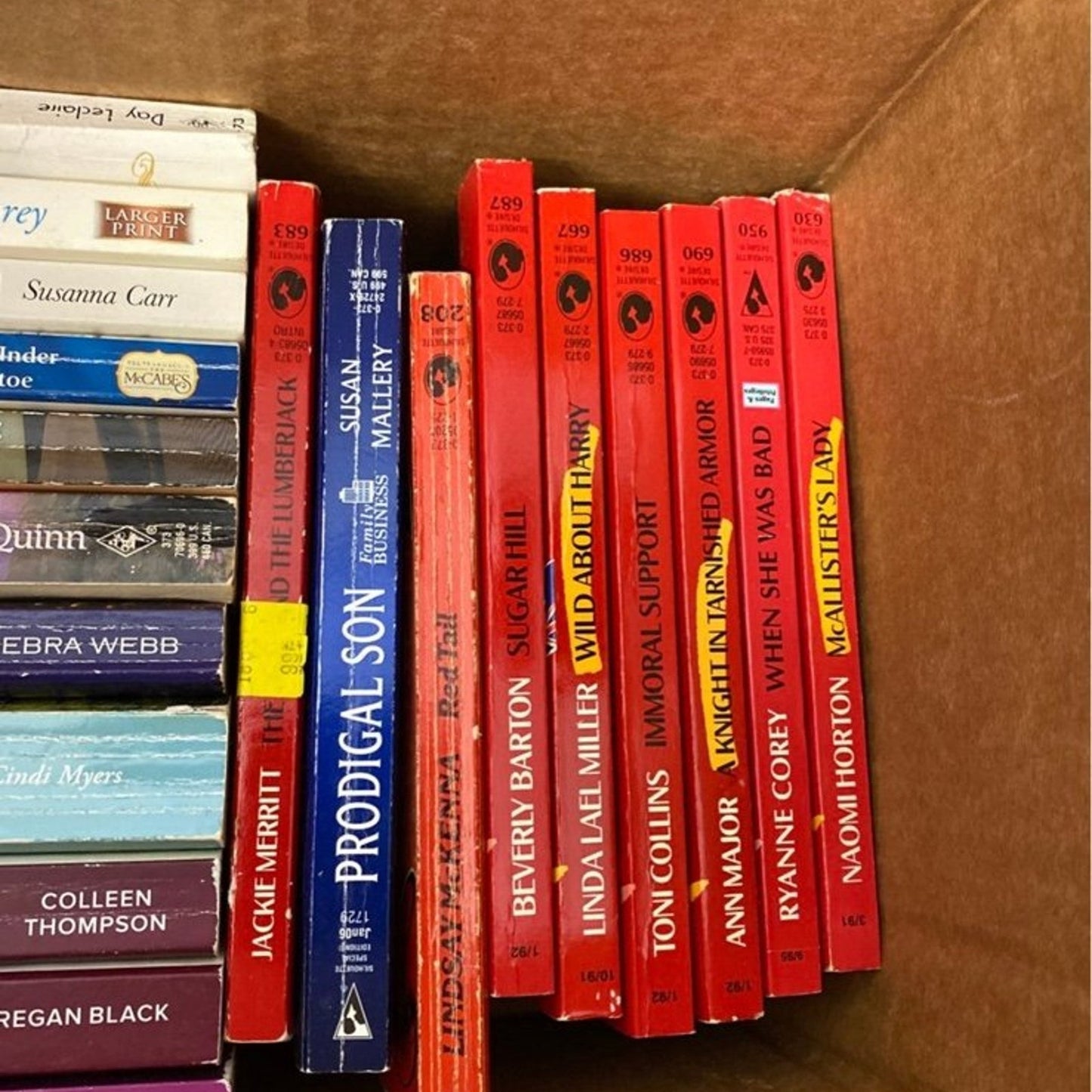 20 pounds of Romance Books
