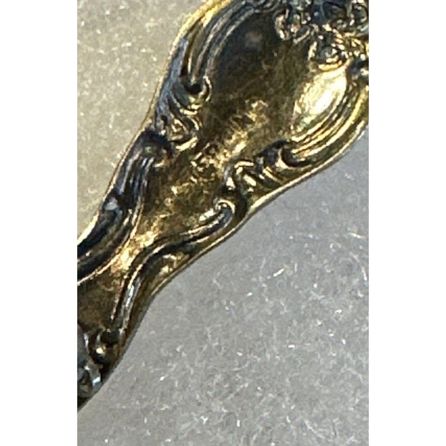 Sterling silver spoon brooch