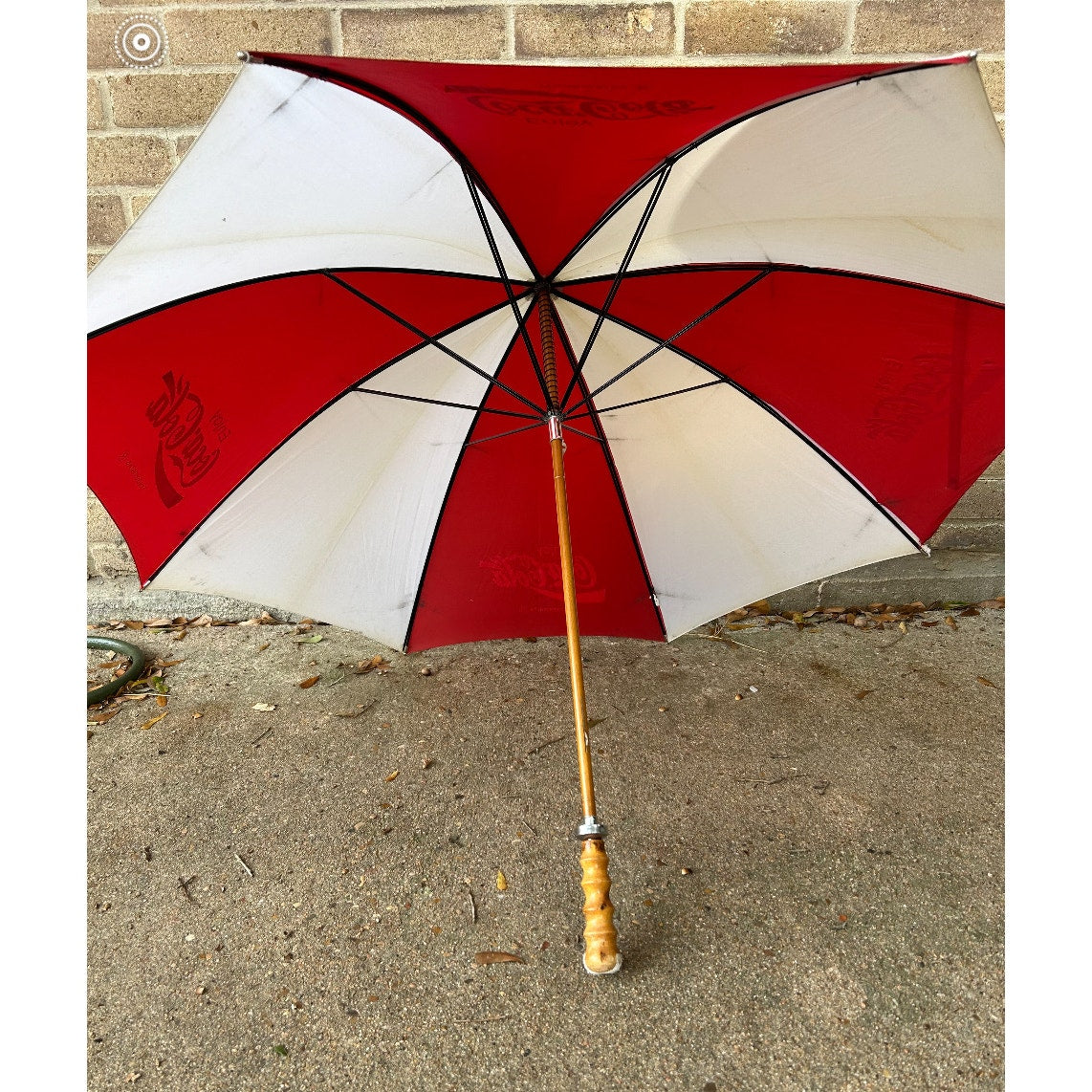 Vintage Coke Cola golf umbrella