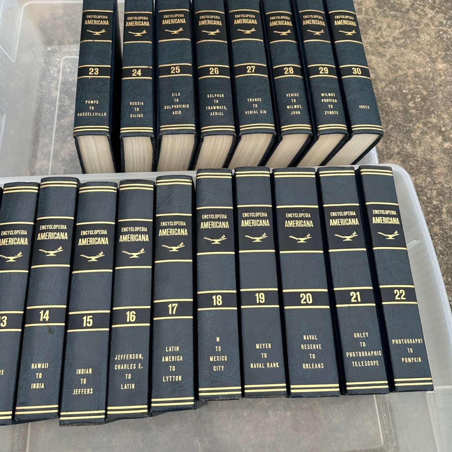 30 Book set Vintage Encyclopedia Americana