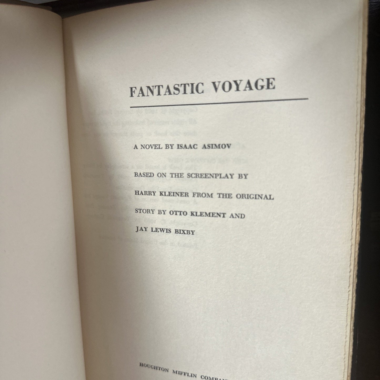 Fantastic Voyage - Isaac Asimov - Vintage BCE Book Club Edition Hardcover 1966