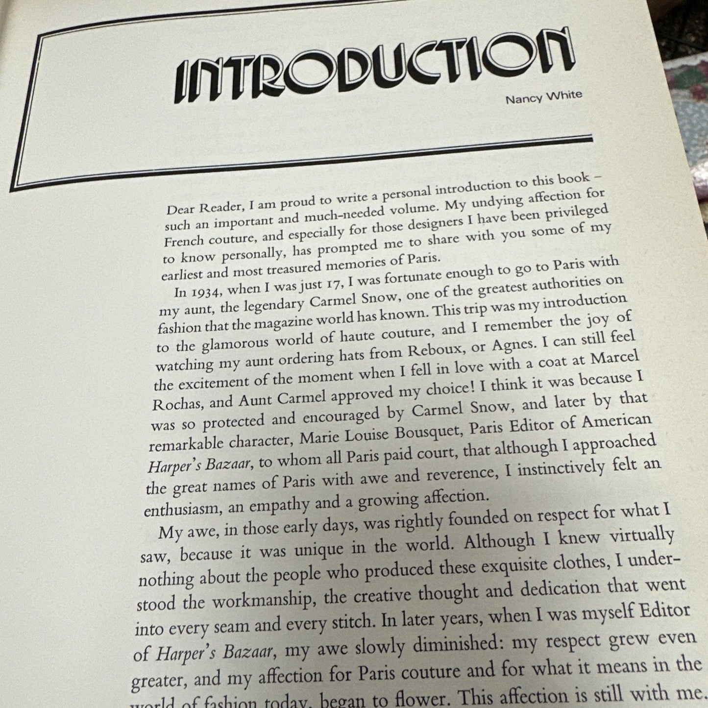 Couture An Illustrated History of The Great Paris Designers Hardcover 1972
