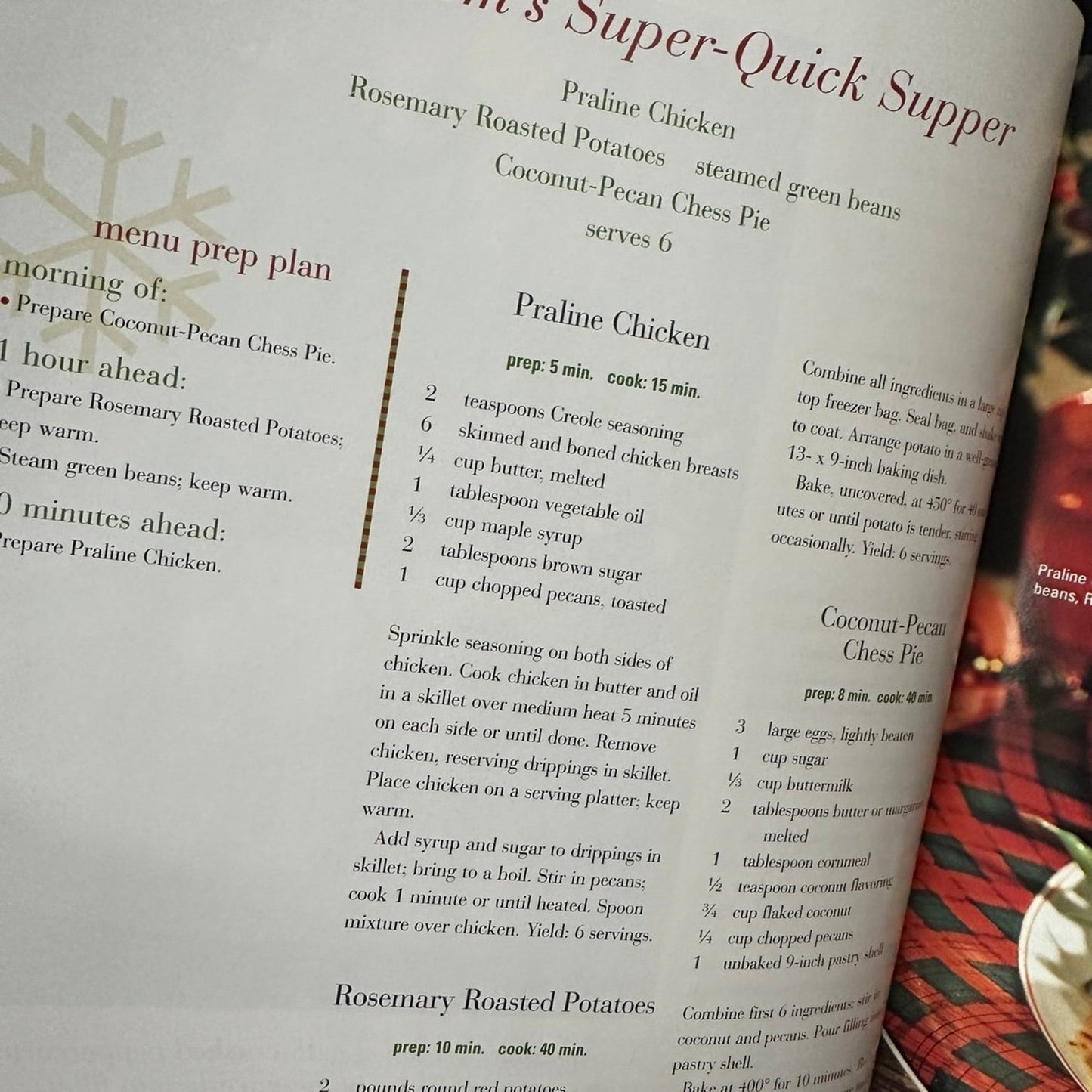 Southern Living Christmas Cookbook by Oxmoor house 2005