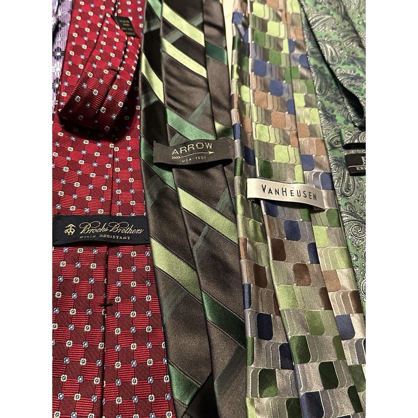 Lot of 15 Men’s High End Designer Dress Ties Brooks Brothers, Jos A Banks Dior