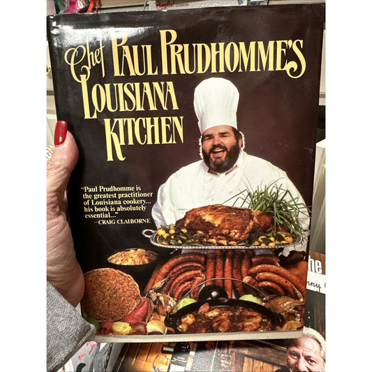 Chef Paul Prudhomme's Louisiana Kitchen Hardcover Recipes Cajun Creole 1984