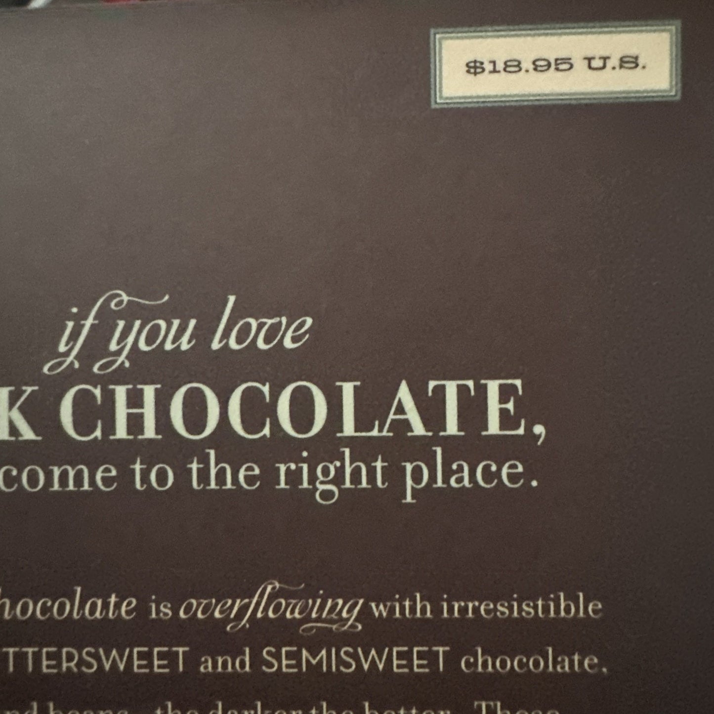 Perry. Deep Dark Chocolate : Decadent Recipes for the Serious Chocolate Lover