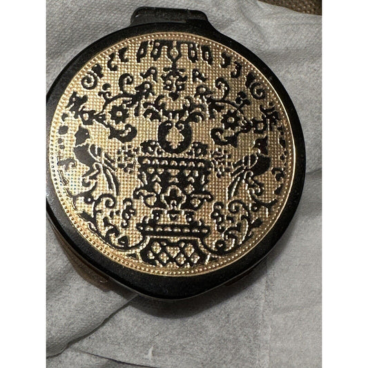 1960s Revlon Love Pat Ornate Golden Birds Compact Vintage