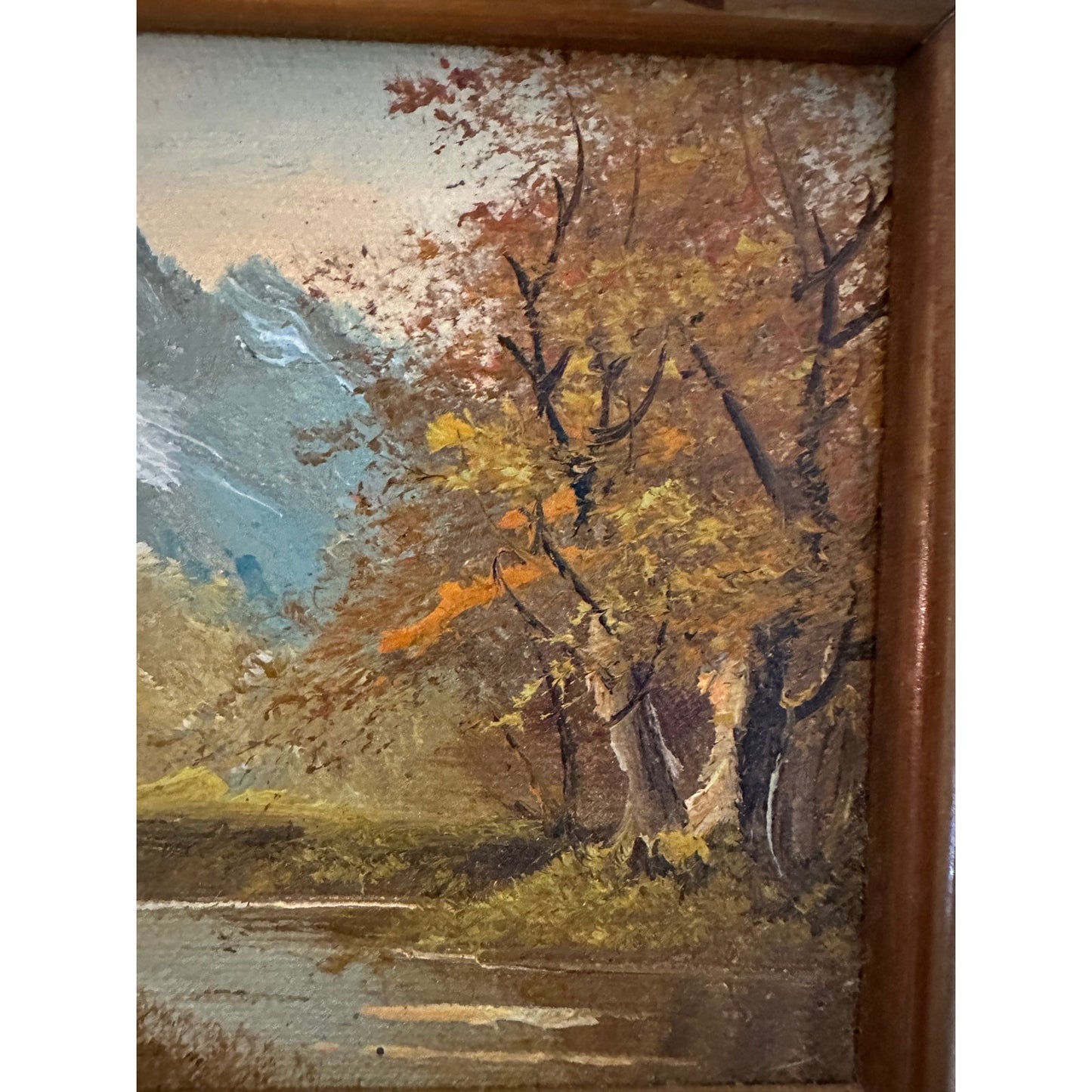 Original Oil Painting Mountain Landscape Oil on Canvas Signed "Todd"