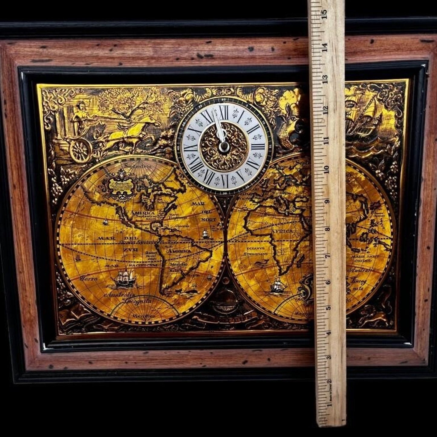 Spartus World Map Clock