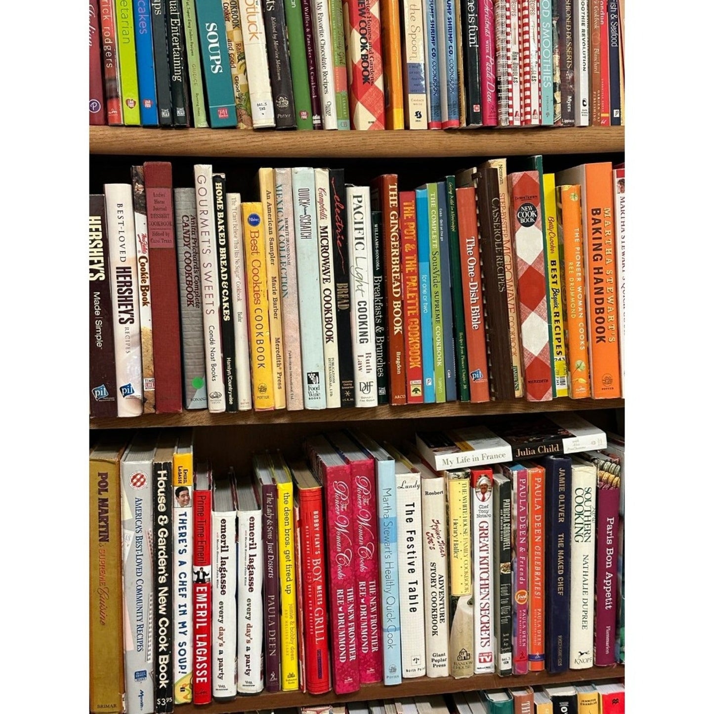 Mix of over 20 pounds of cookbooks