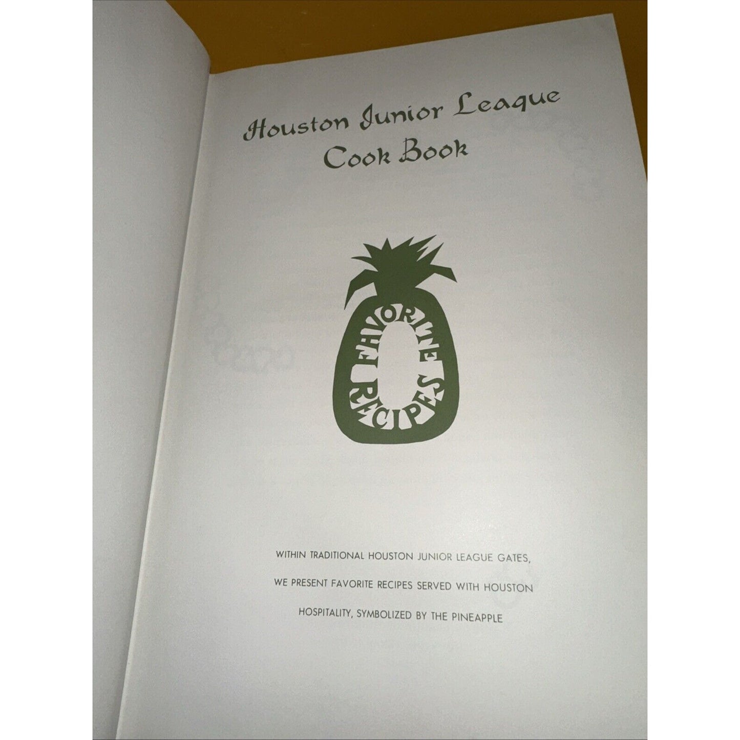 1968 Houston Junior League Cook Book Favorite Recipes Texas HC Vintage