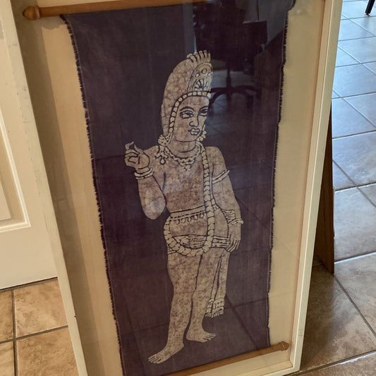 Batik Art Framed in Shadowbox