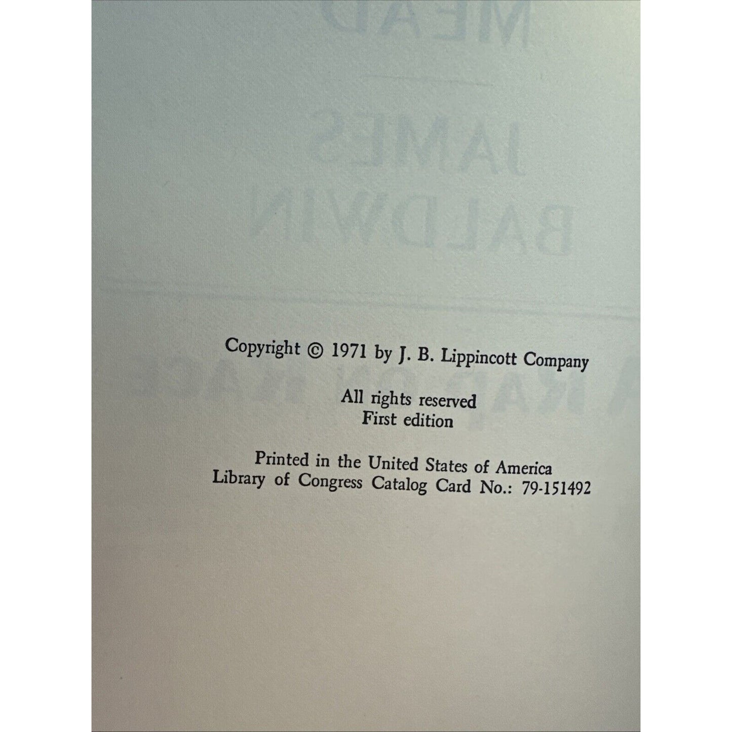 A Rap on Race - Margaret Mead & James Baldwin - 1971 First Edition
