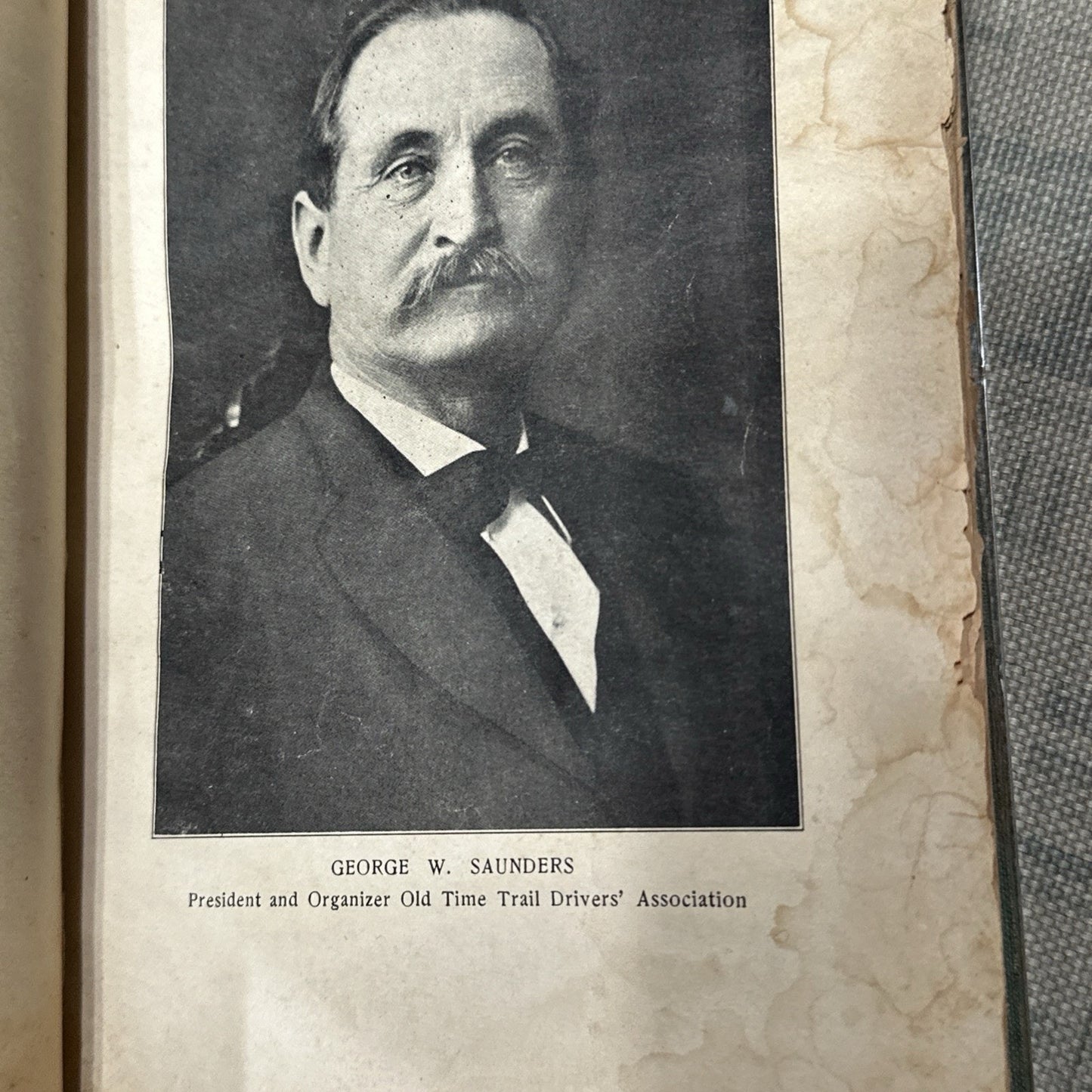 1920 1st Orig. Ed., The Trail Drivers of Texas, George W. Saunders, Illustration