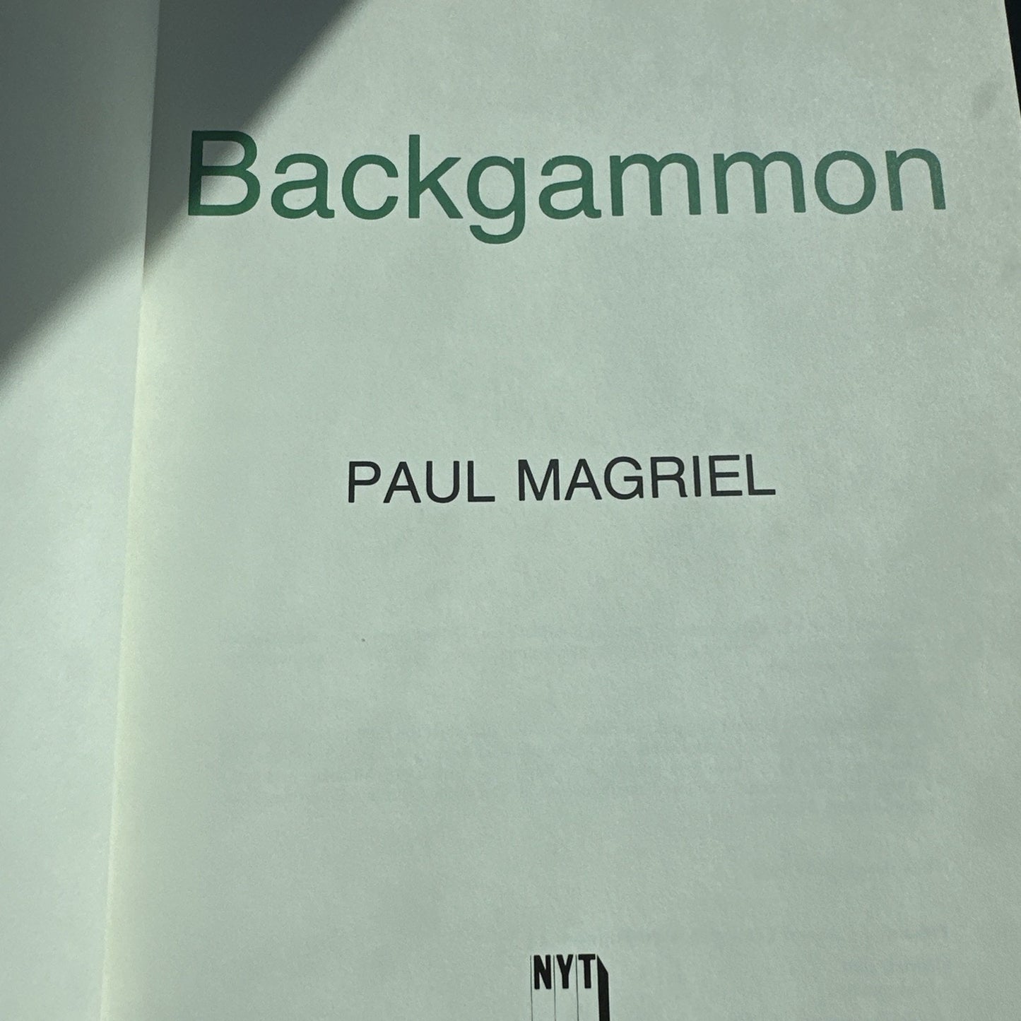 Original Vintage 1976 Backgammon Book By Paul Magriel. Dust Jacket Included RARE