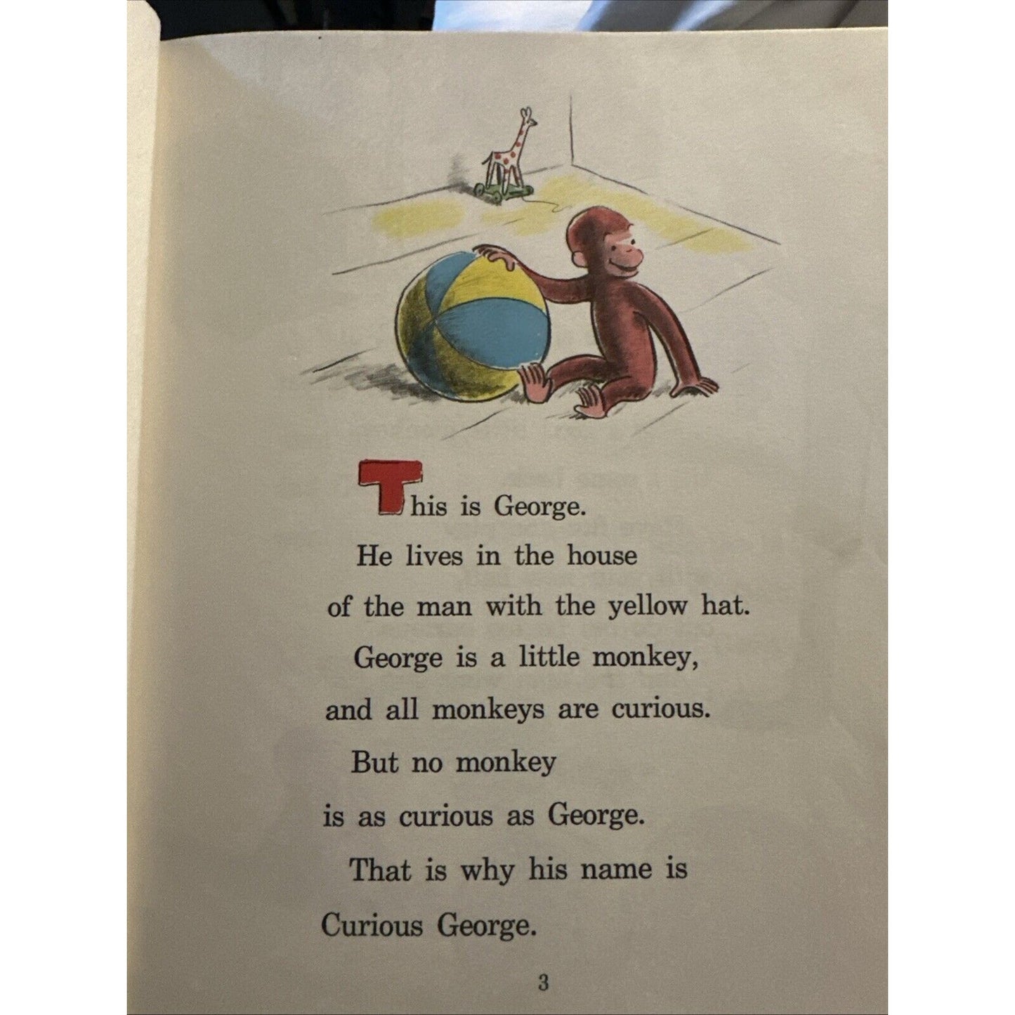 Vintage Curious George Flies A Kite Book 1958 - Margret Rey - Great Condition