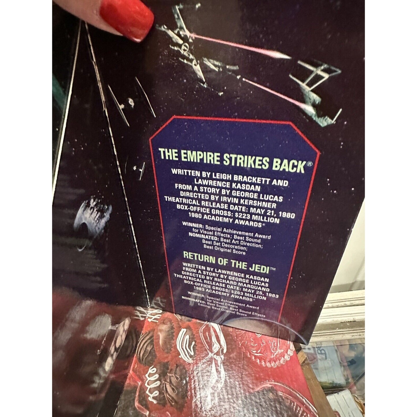Star Wars Trilogy VHS Movies Return Of The Jedi_The Empire Strikes Back