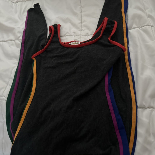Vintage Jacques Moret Jumpsuit Dance Bodysuit Size S Pant