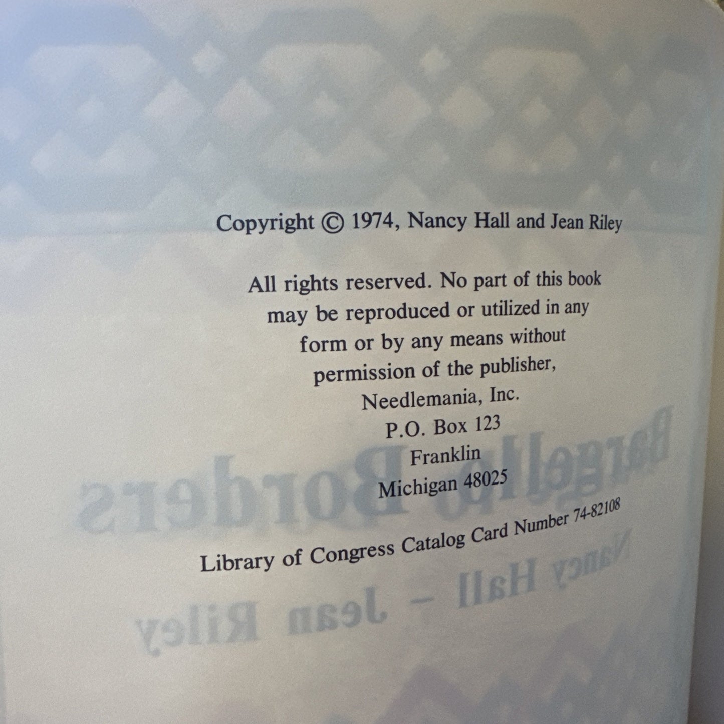 Bargello Borders Needlepoint Book – Vintage Craft Patterns & Stitch Guide 1974 Edition