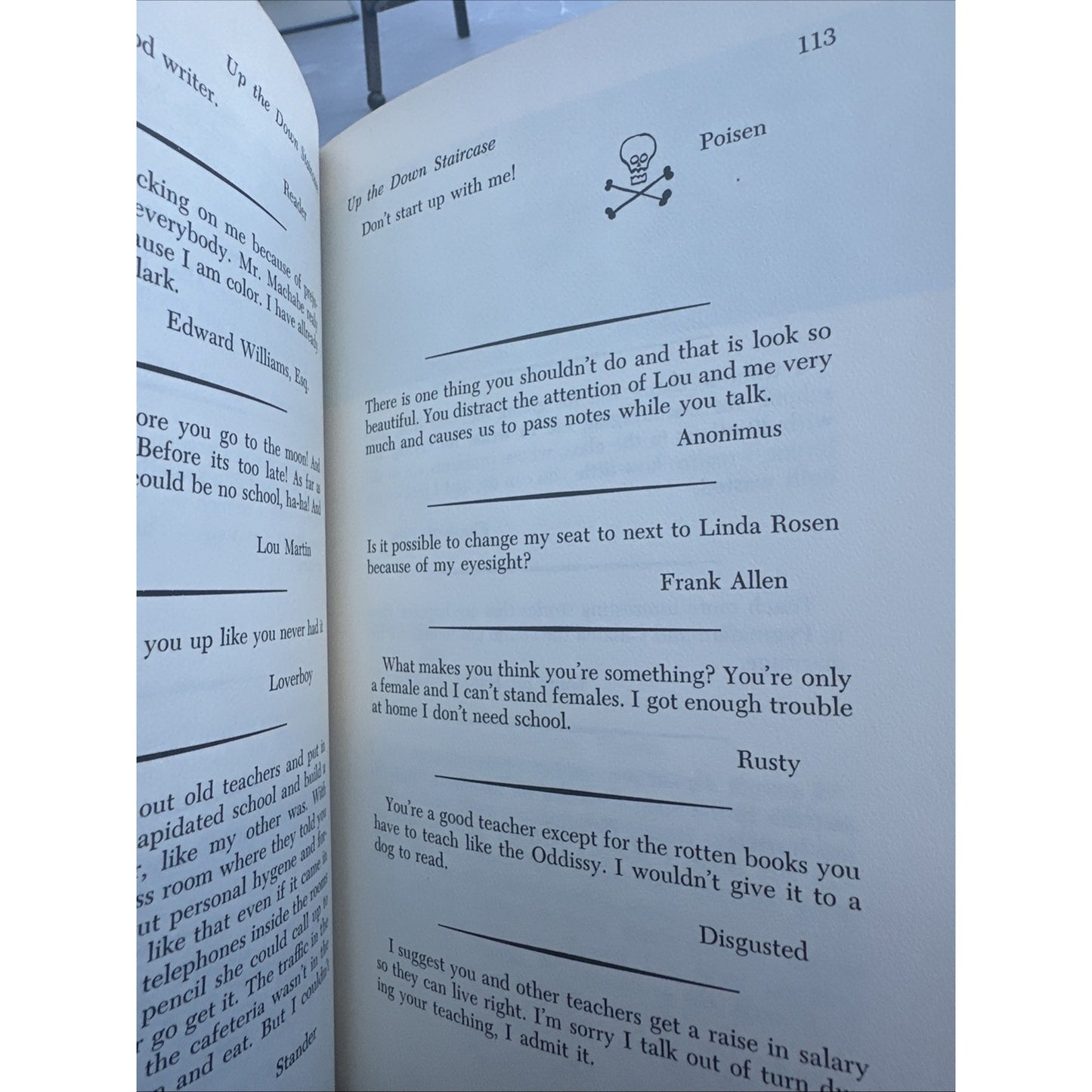 Up the down staircase book, sixth printing 1965 by Bel Kaufman