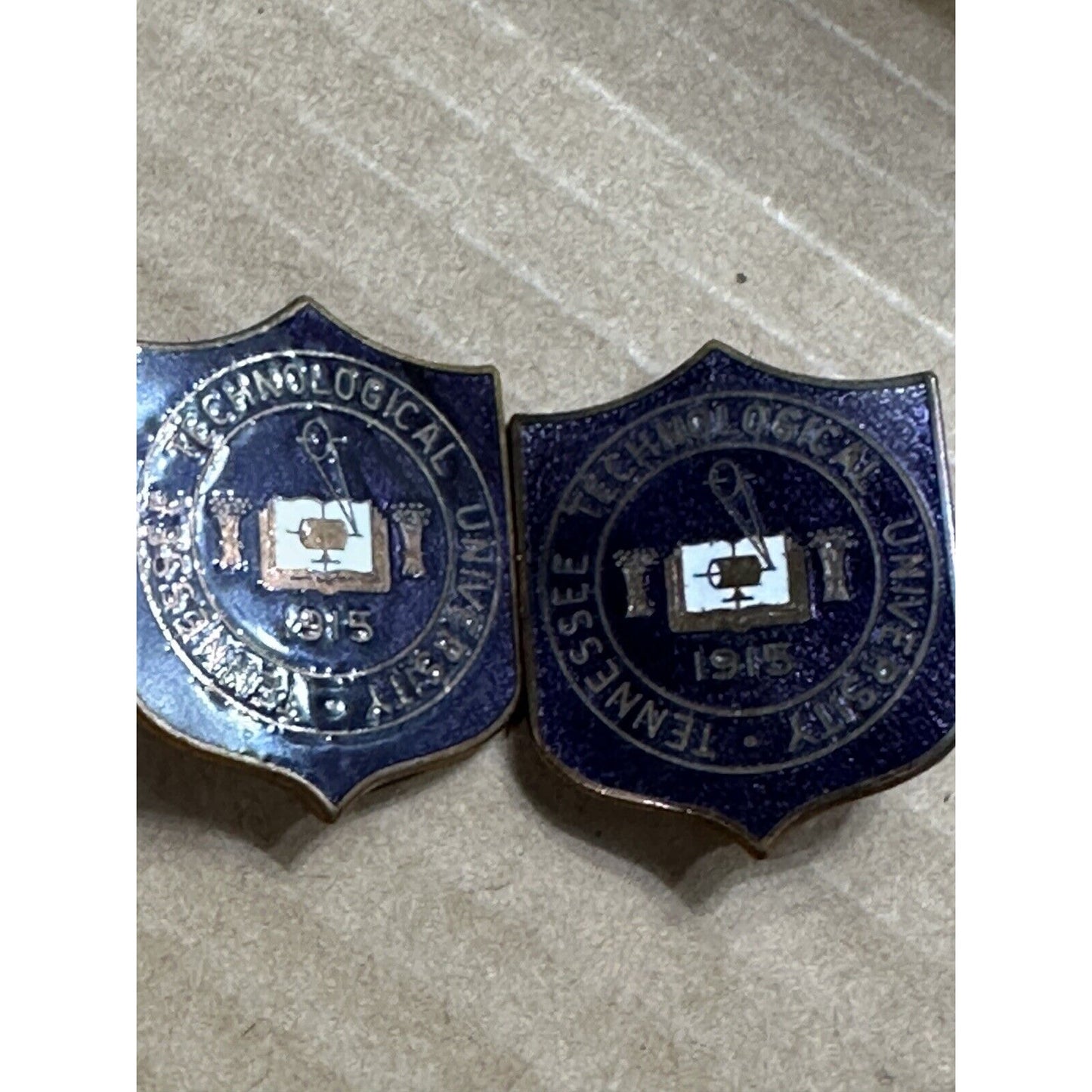 Army ROTC DI Pin: Tennessee Tech University - p/b, Meyer 9M Set Of 2