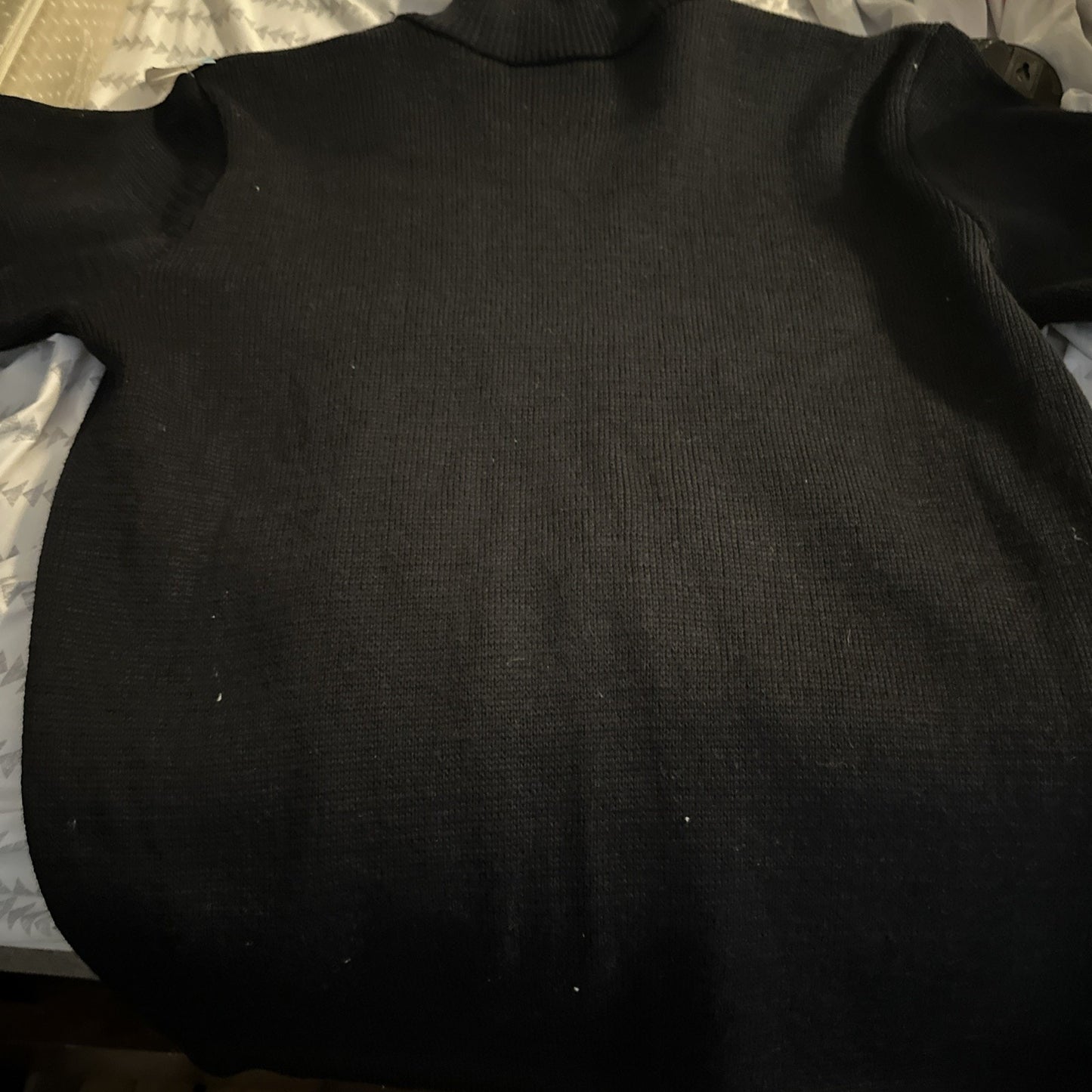 Vintage Tundra Pure Virgin Wool Full Zip Knit Sweater Ladies