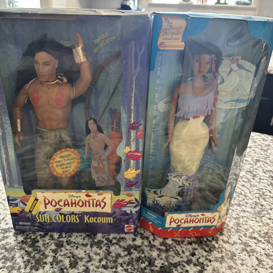 Disney’s POCAHONTAS SUN COLOR Kocoum MATTEL NO.13330 & Pocahontas