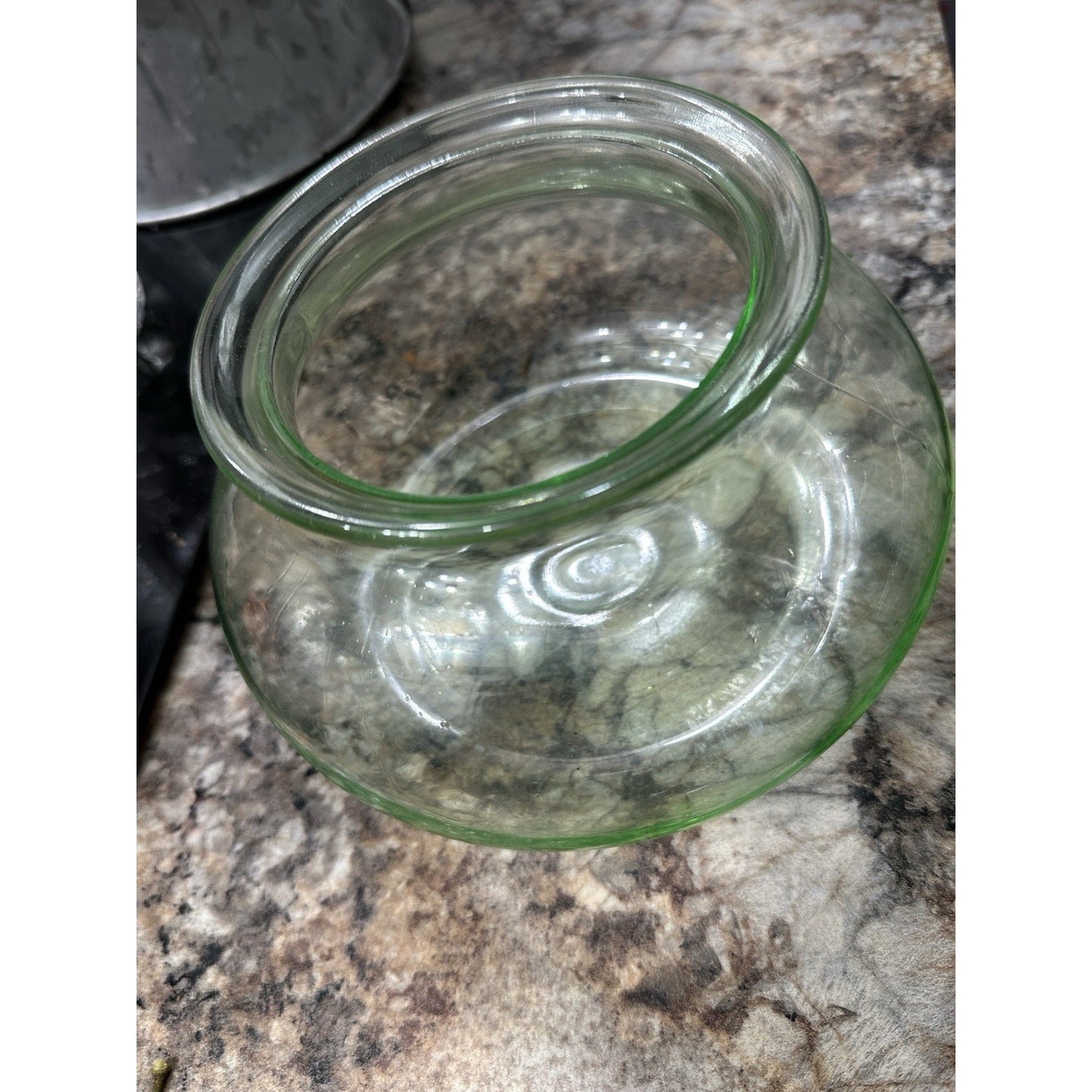 Uranium Glass Fish Bowl