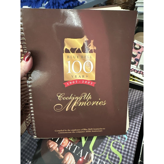 Cooking Up Memories 1997-2007 (Spiral Bound, 2007) Blue Bell Ice Cream 100 Years