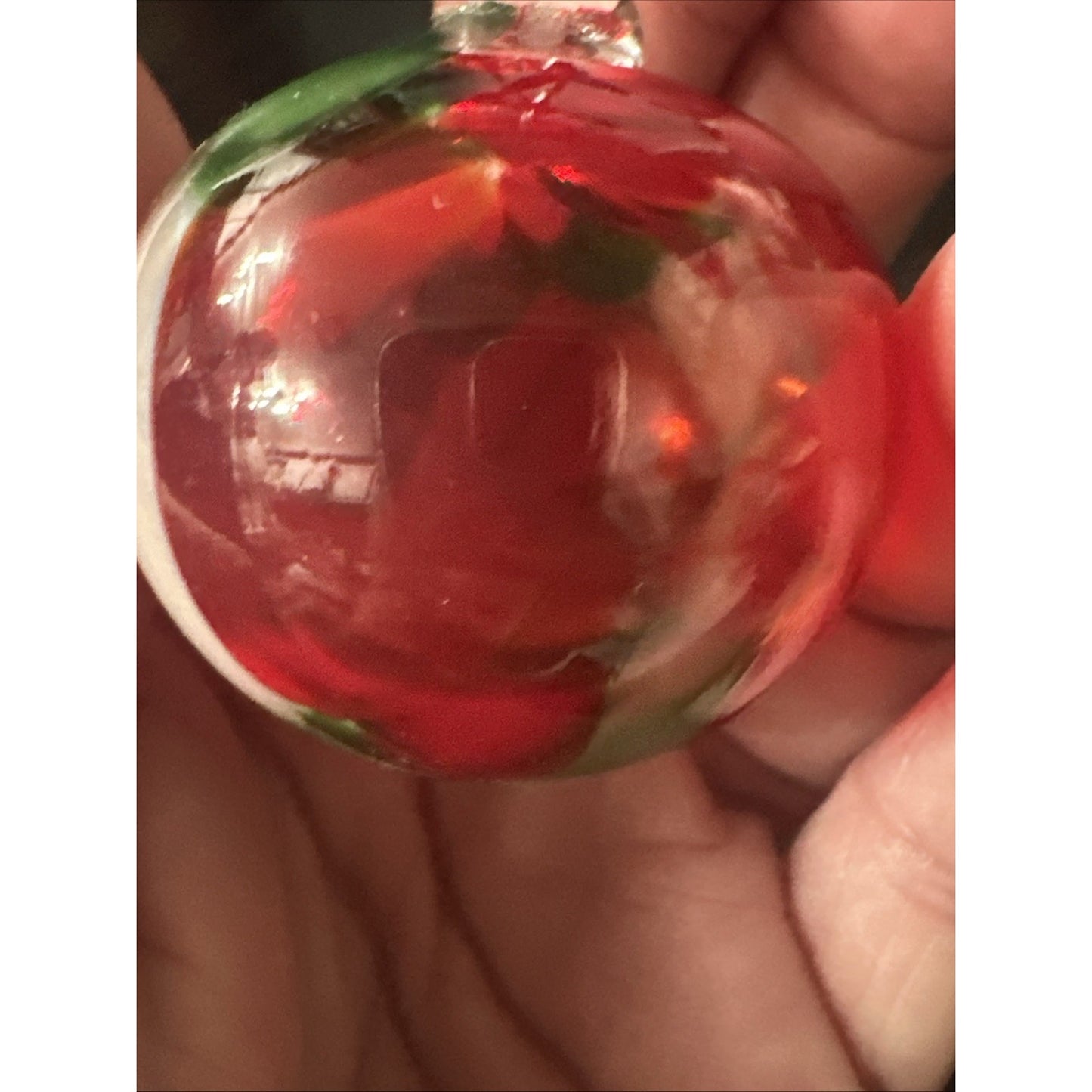 Vtg Italian Murano Hand Blown Art Glass Christmas Ornament