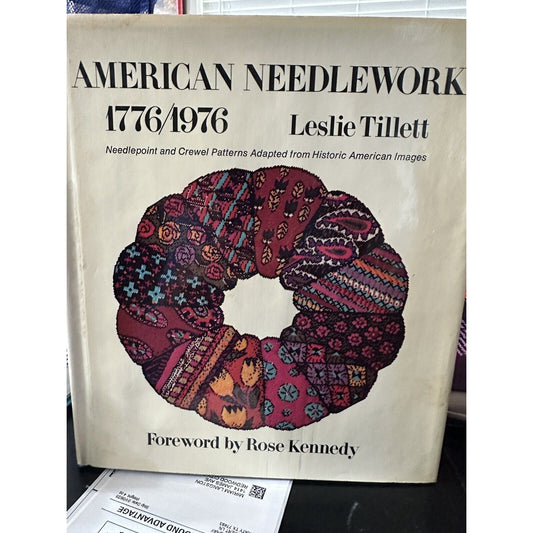 American Needlework 1776-1976 Needlepoint Crewel Leslie Tillett 28 Patterns 1st