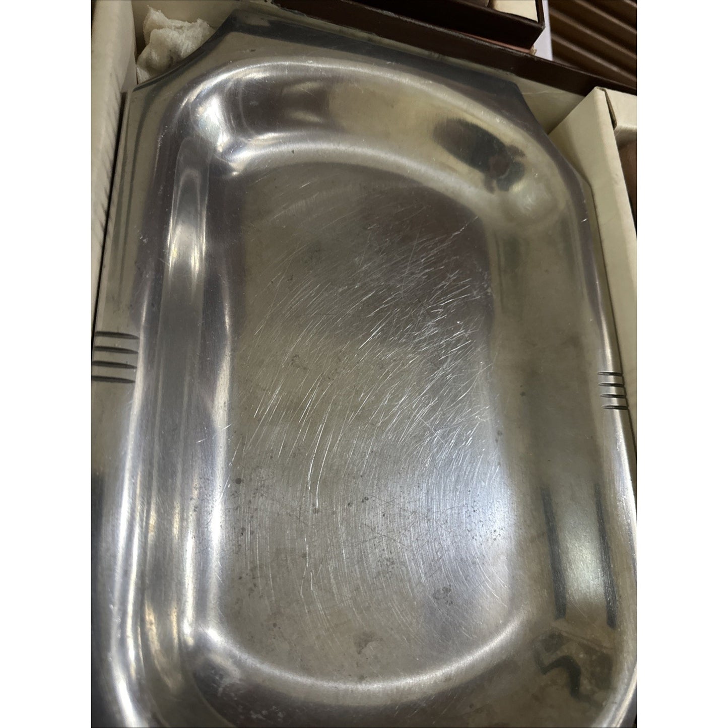 New Custom Craft Set of 2 Sizzlemaster Steak Platters w/ Walnut Handles