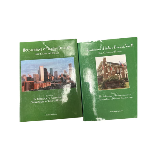 Vol 1 and 2: Houstonians of Italian Descent Their Culture and Heritage genealogy