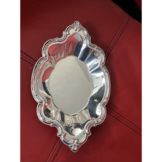 International Silver Wakefield 9" Silver Plate #548 Nut Candy Serving Dish