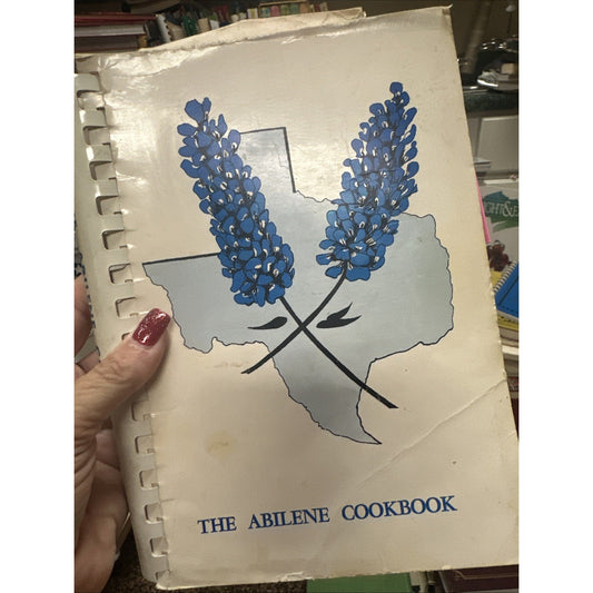 The Abilene Cookbook Texas Spiral Bound 1965 Abilene TX Junior League Vintage