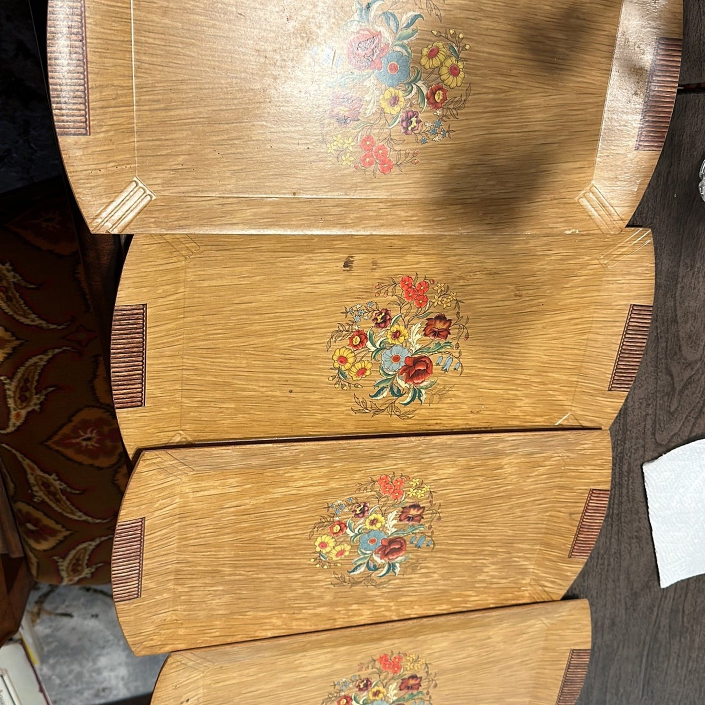 Hasko 4 serving trays  vintage