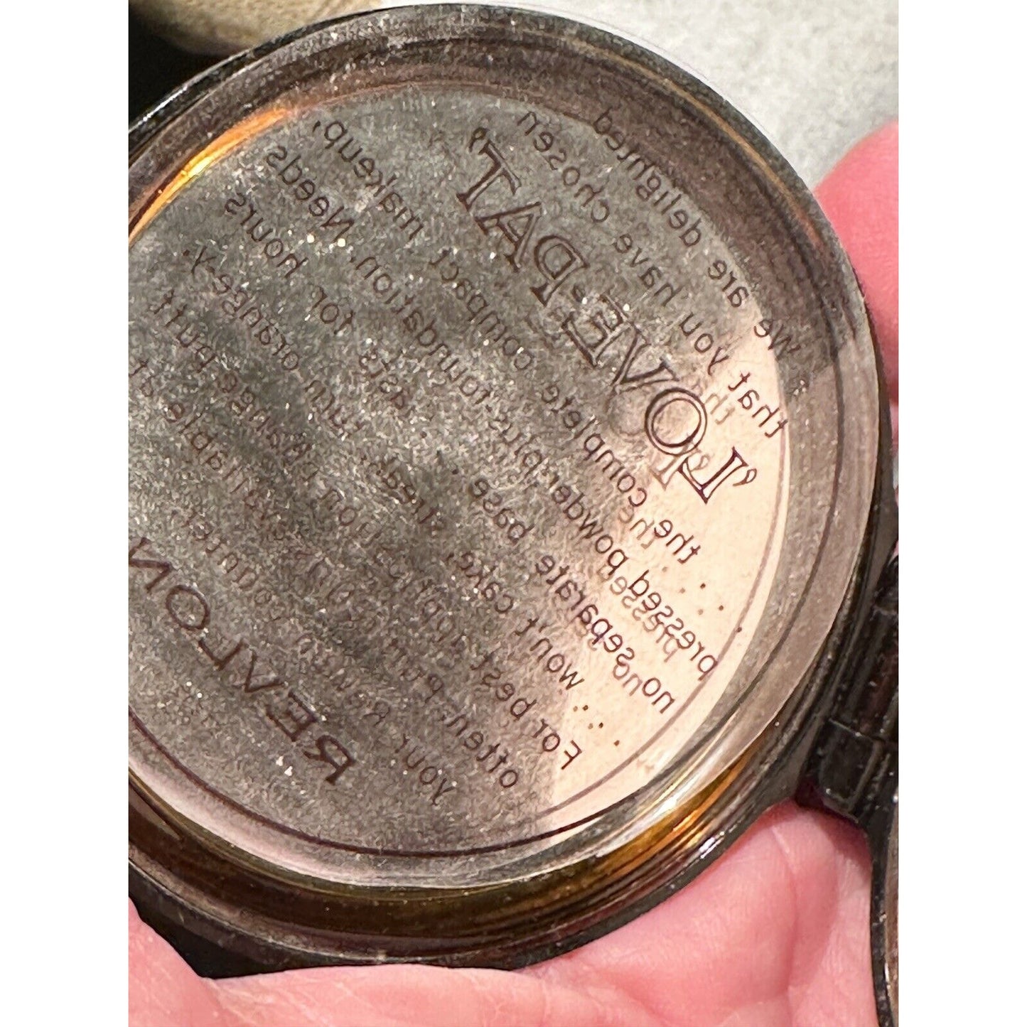 1960s Revlon Love Pat Ornate Golden Birds Compact Vintage