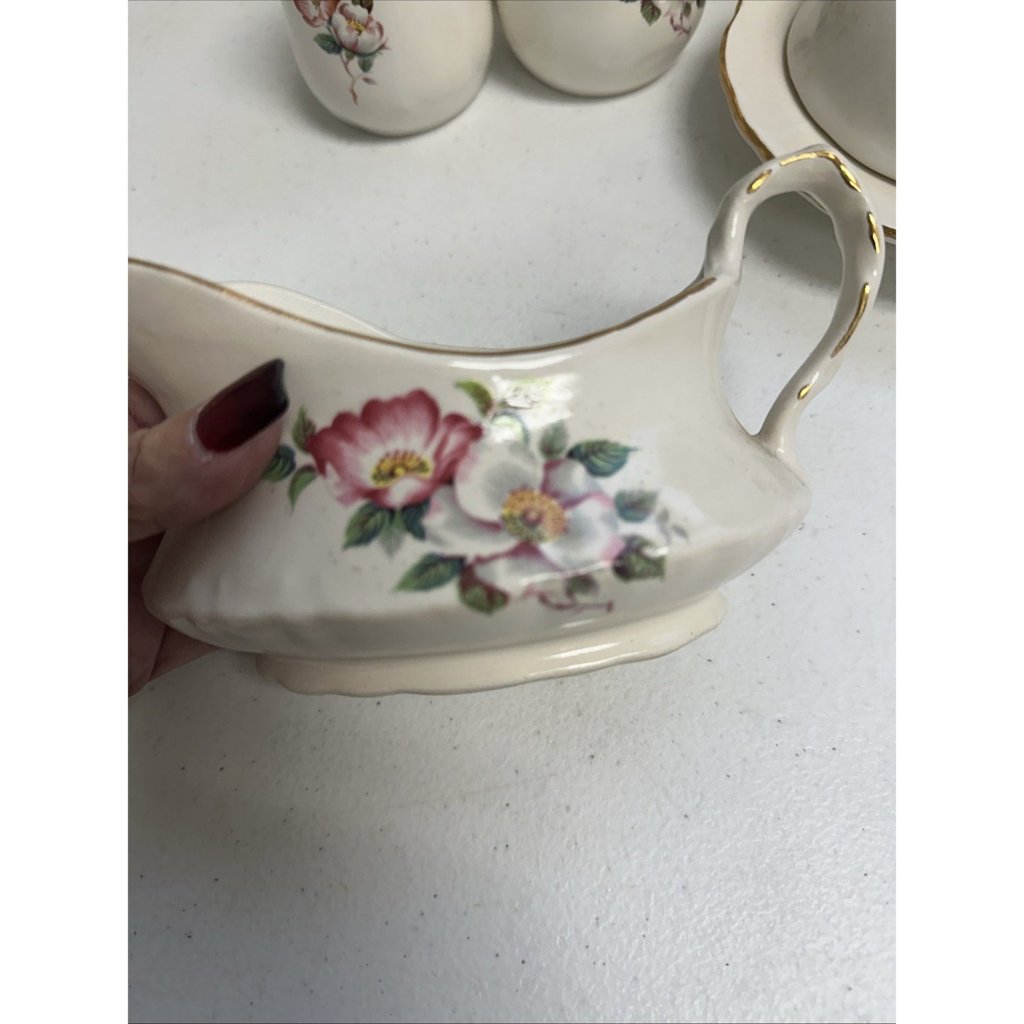Vintage The House Of Webster Wild Briar Rose Ceramics Pottery