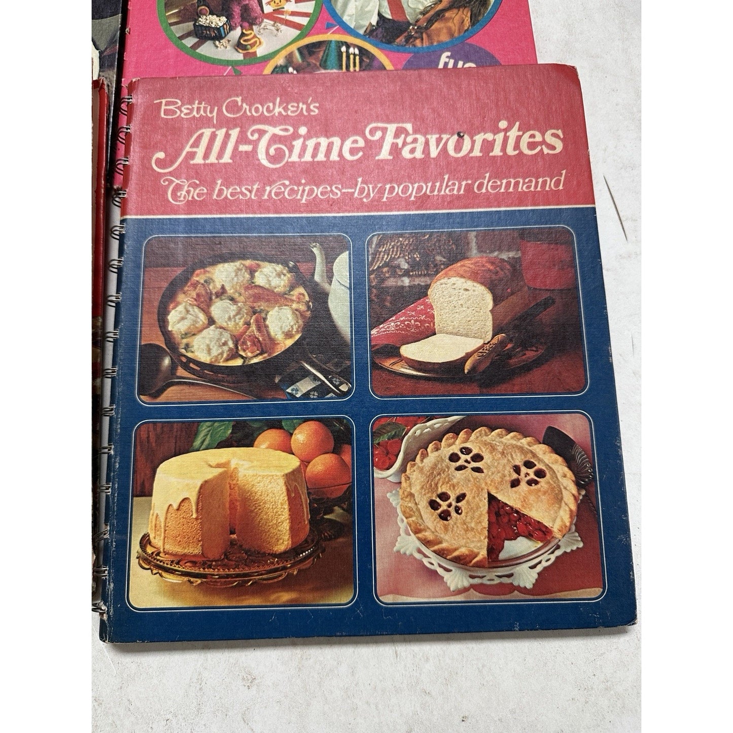 Vintage Betty Crocker Spiral Cookbook lot